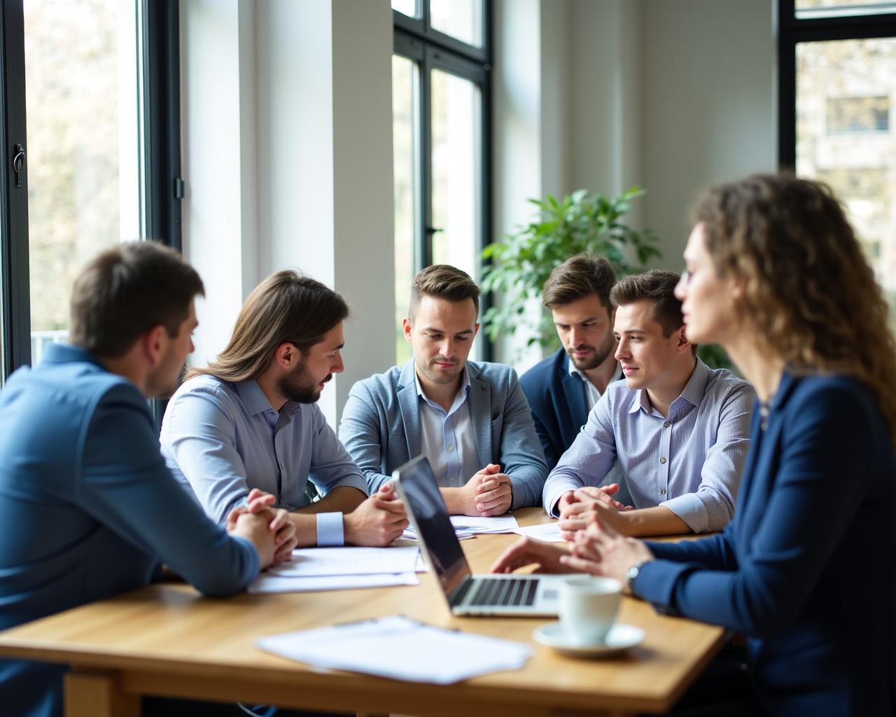 Team HR professionale in riunione a Roma